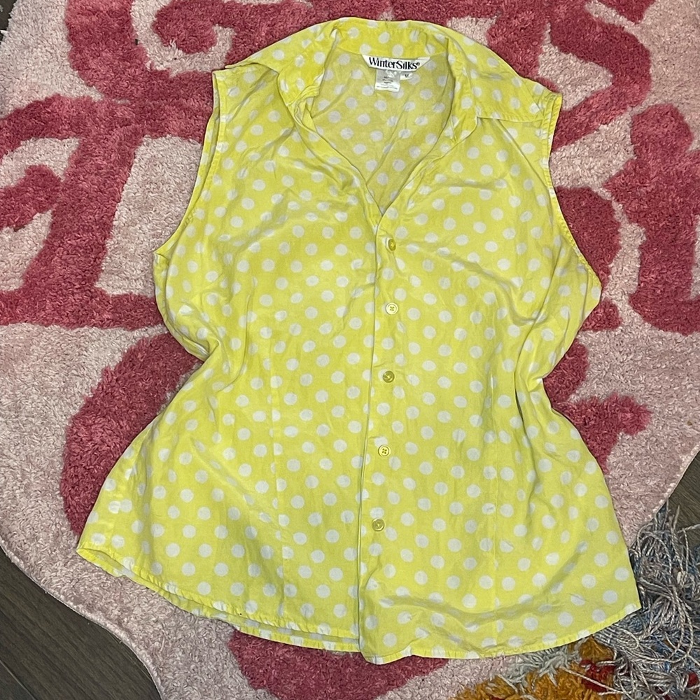 Vintage Y2K collared button up blouse